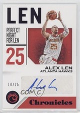 2018-19 Panini Chronicles Signatures Purple 18/25 Alex Len #CS-AL Auto 0en