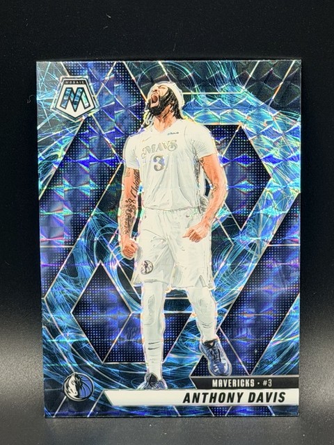 Anthony Davis 2024-25 Panini Mosaic Blue Genesis Mavericks #118 Case Hit SSP