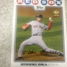 Topps 2008 Topps Hideki Okajima #379 Rookie Boston Red Sox Baseball Card. rookie card picture