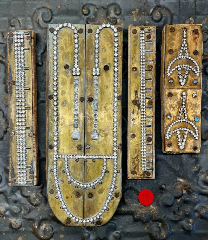 Vintage Decor, Rare One of a Kind Rhinestone Sample from Jewelry Warehouse lot19