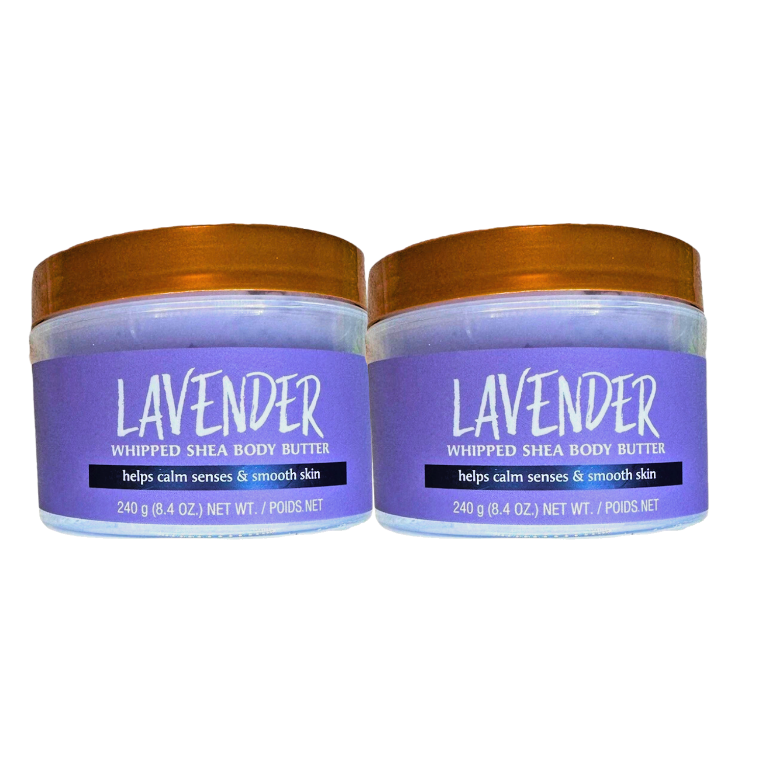 2pk Tree Hut Whipped Shea Body Butter Lavender, 8.4 oz Moisturizing Cream