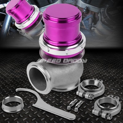 UNIVERSAL EXTERNAL 14-PSI 45MM TURBOCHARGER V-BAND 5.25''WASTEGATE+SPRING PURPLE