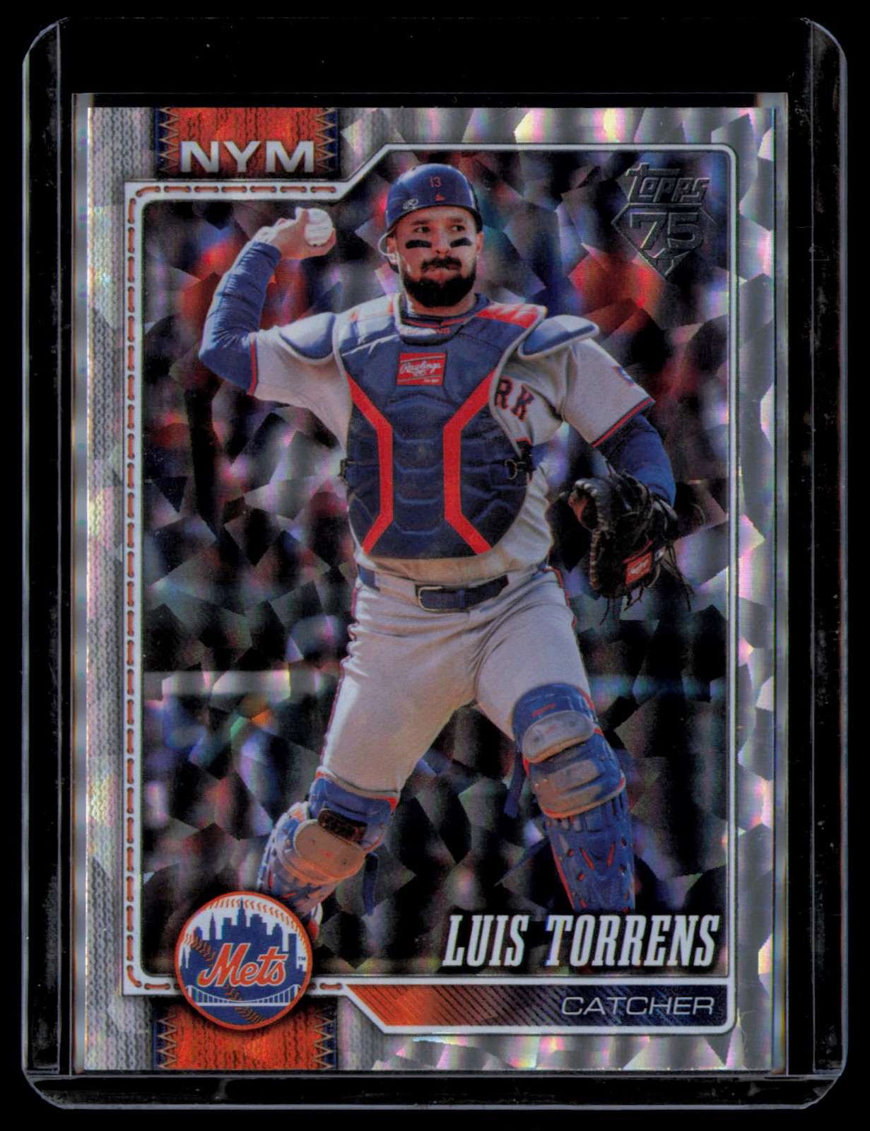 2026 Topps #480 Luis Torrens Silver Crackle Foil