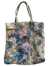 Vintage Gitano Tote Bag Reusable Shopping Market Flowers Tapestry 15x15”