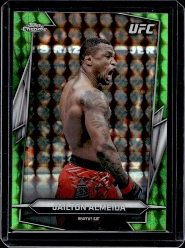 2026 Topps Chrome UFC Jailton Almeida Green Geometric Refractor #/75