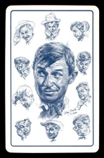 Chas Banks Wilson Single Swap Playing Card Portrait Sketch Art Celebrity Spades