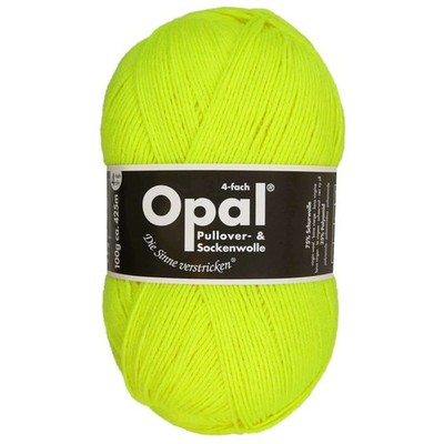 Opal ''Uni'' festes Sockengarn - neongelb (2012)