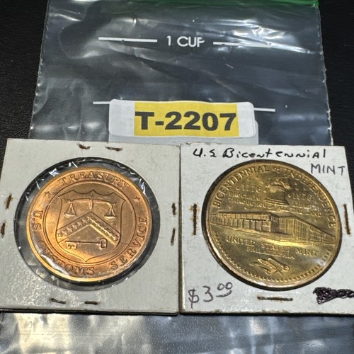 EXONUMIA BLOWOUT: Bicentennial of Independence US Mint Token + Treasury T-2207