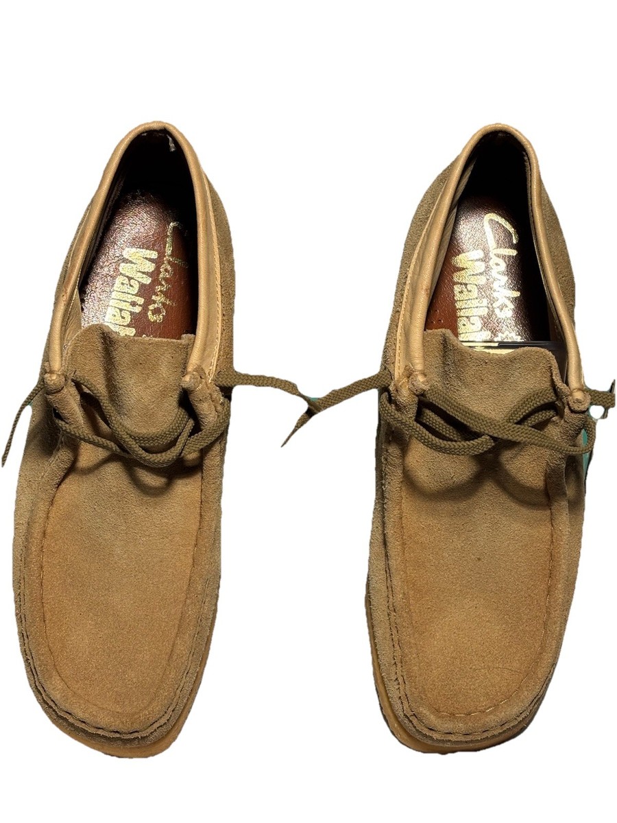 New Original Box Clarks Wallabee Mens US 9 UK 7.5 Shoes 1970's Tan