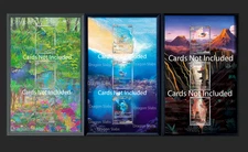 x3 Pokémon 151 Starter Evolution Set Pokémon Card Display Frames