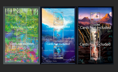 x3 Pokmon 151 Starter Evolution Set Pokmon Card Display Frames | eBay
