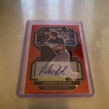 2022 Prizm #PDP138 Andrew Pintar /99 Base Autographs Red Donut Circles