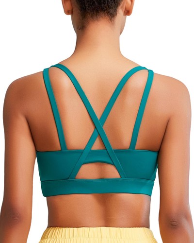 Sports Bras for Women High Support, Criss-Cross Back Strappy Sports Bras for ...