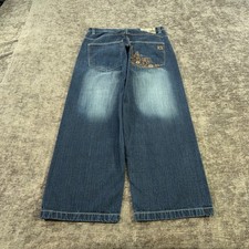 Vintage Southpole Jeans Men 34x30 Blue Baggy Wide Leg Hip Hop Y2K Skater Tag:36