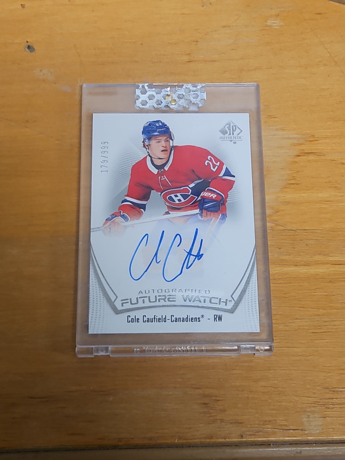 Cole Caufield FWA! - 2021/22 SP Authentic Future Watch Auto Cole Caufield /999