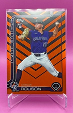 2025 Topps RYAN ROLISON RC Rookie Card US124 Holiday Foil Colorado Rockies. rookie card picture