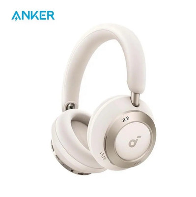 SOUNDCORE BY ANKER Space one pro Over-ear Kopfhörer Bluetooth Cremeweiß