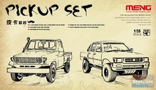 MNGVS007 1:35 Meng Pick Up Truck Set (1 two-door and 1 four-door)