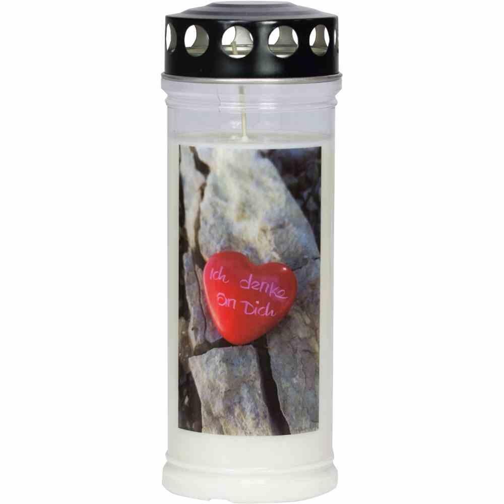 JEKA Gedenkkerze Stein/Herz 215 x 75 мм, 7 размеров