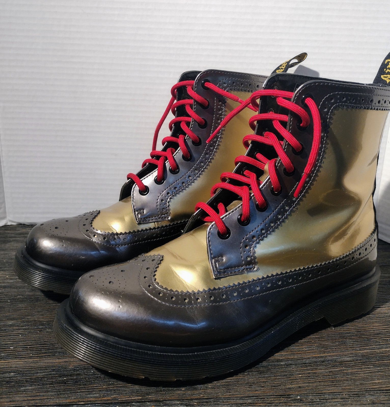 Doc Martens Air Wair Combat Boots Harrie Style AW004 Women's Size 9 image 2