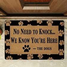 2D Dog Decoration Door Floor Mat,Welcome Door Mat,for Home and Bathroom