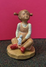 FONTANINI "GIRL PLAYING WITH TOYS " 5 INCH NATIVITY ITALY NEW 2025