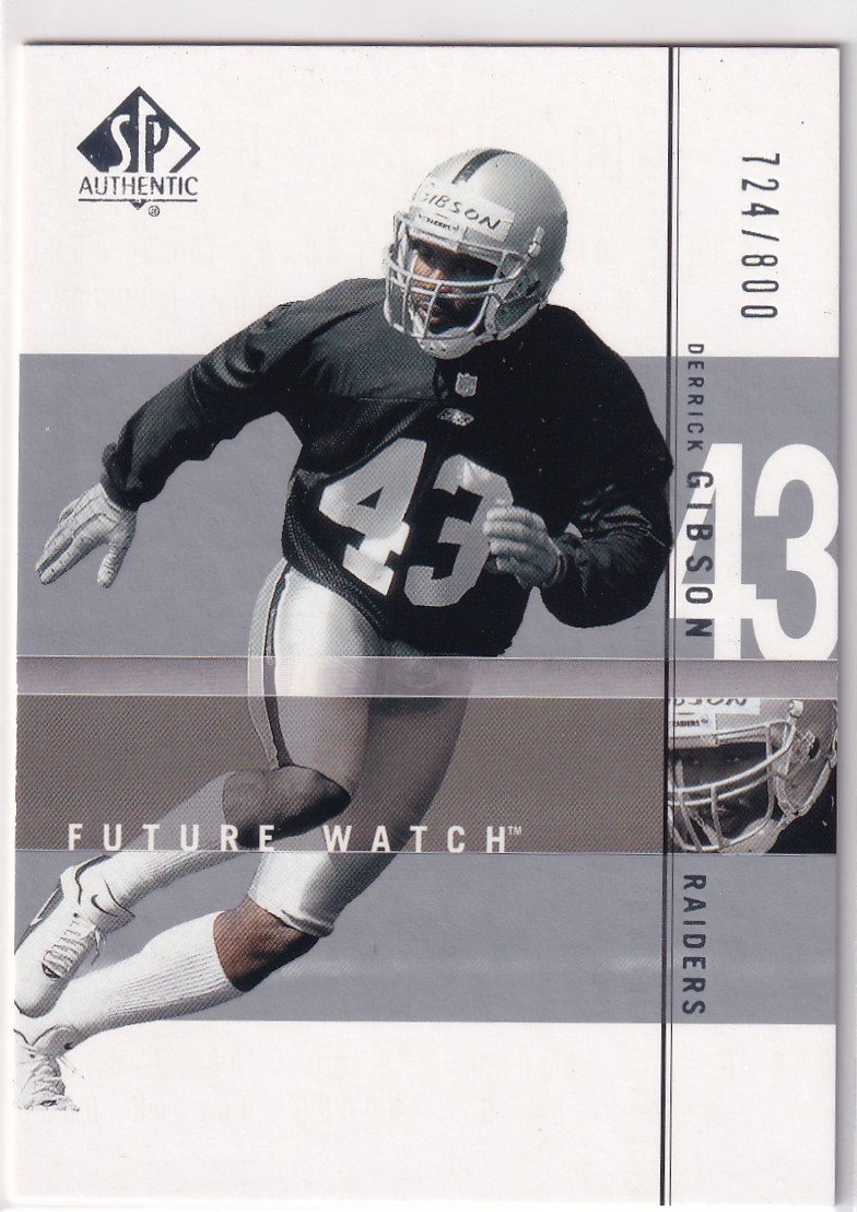 Derrick Gibson SP Authentic #168 Base