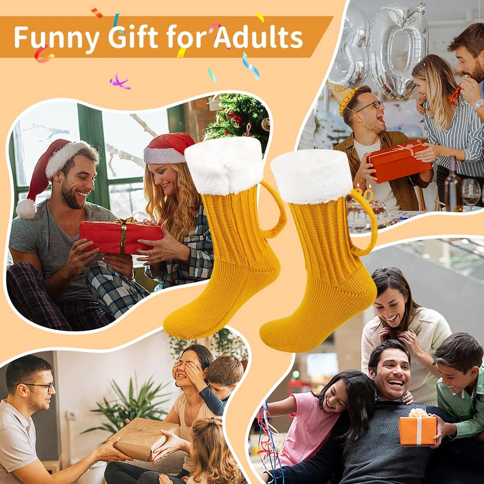 Taza de Cerveza Tacones, Taza de Cerveza Calcetines con Asa, Novedad Taza 3D Calcetines Amante de las Cervezas Foto 3 de 4