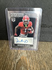 2025 Prizm Black Sensational Signatures Zachariah Branch GEORGIA BULLDOGS