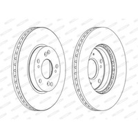 Ferodo 2X Bremsscheibe Vorne Ø280 Mm BelüFtet FüR Honda Accord VII CL 2.0 2.4