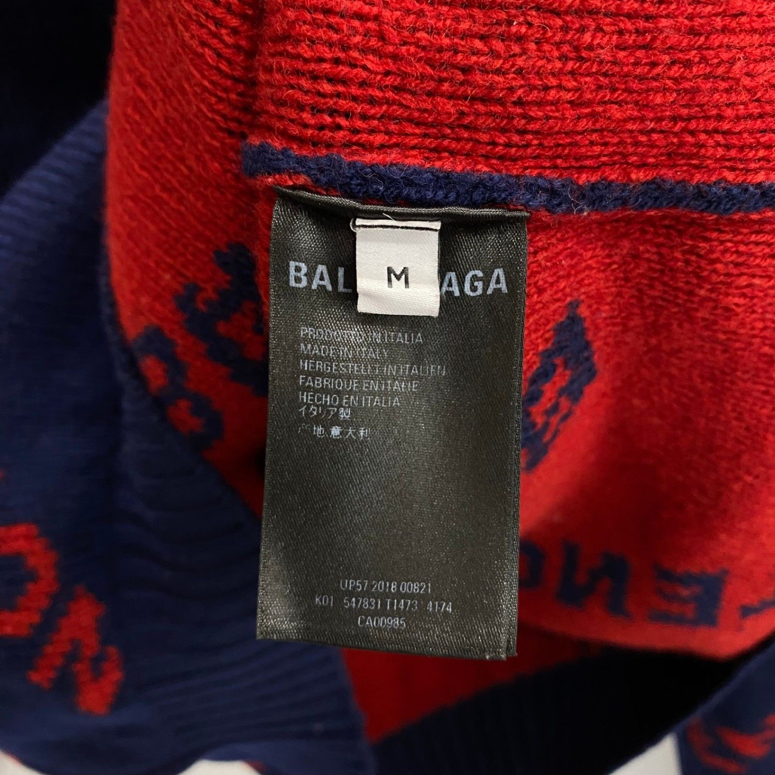 Balenciaga 18SS Navy M Sweater AB Used with Pilling From Japan thumbnail 5