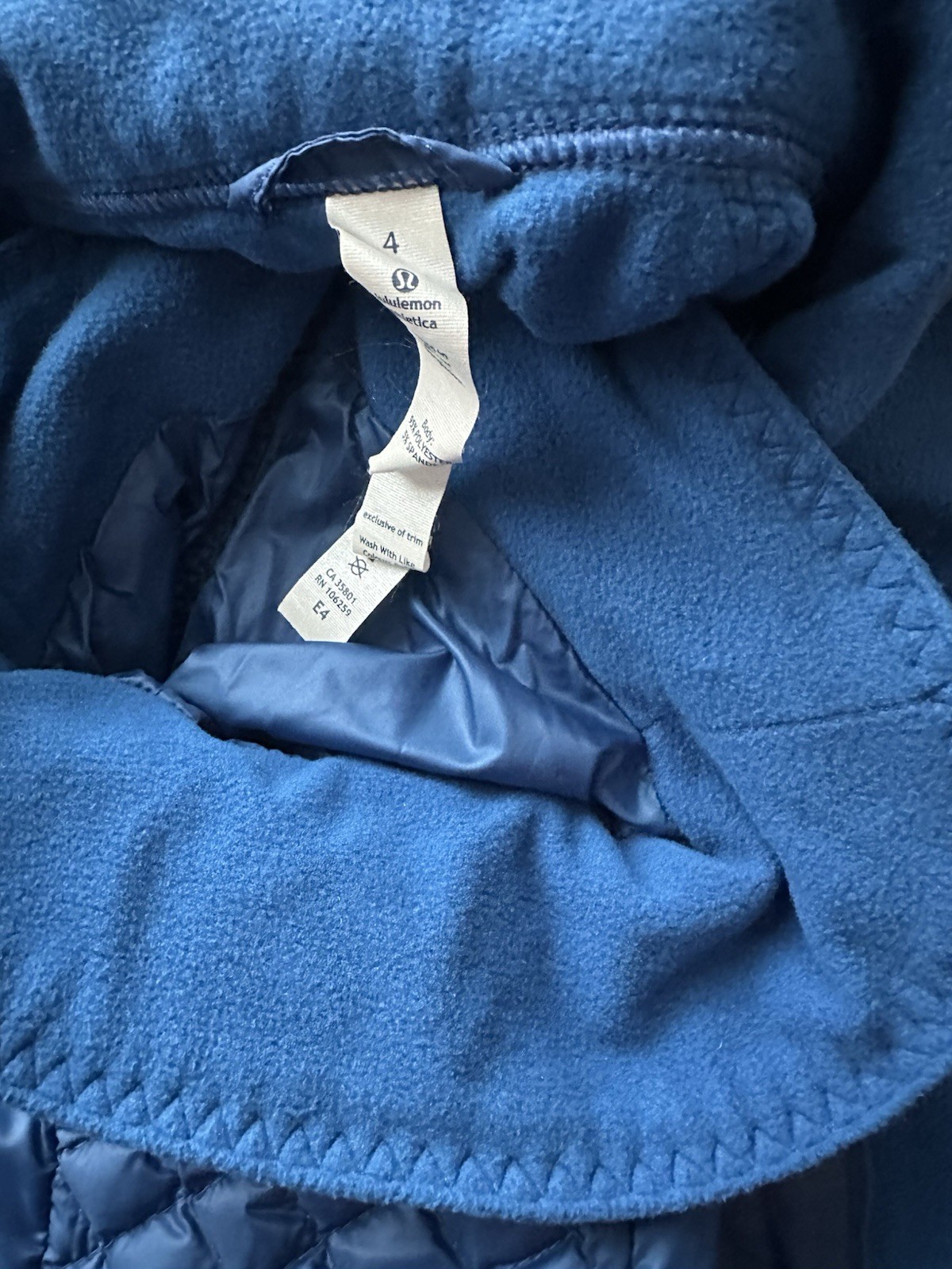 Lululemon Goose Down/Polyester Jacket Hoodie Size… - image 7