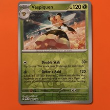 Pokémon TCG SV-Paldea Evolved Vespiquen Reverse Holo Card #9/193 Uncommon