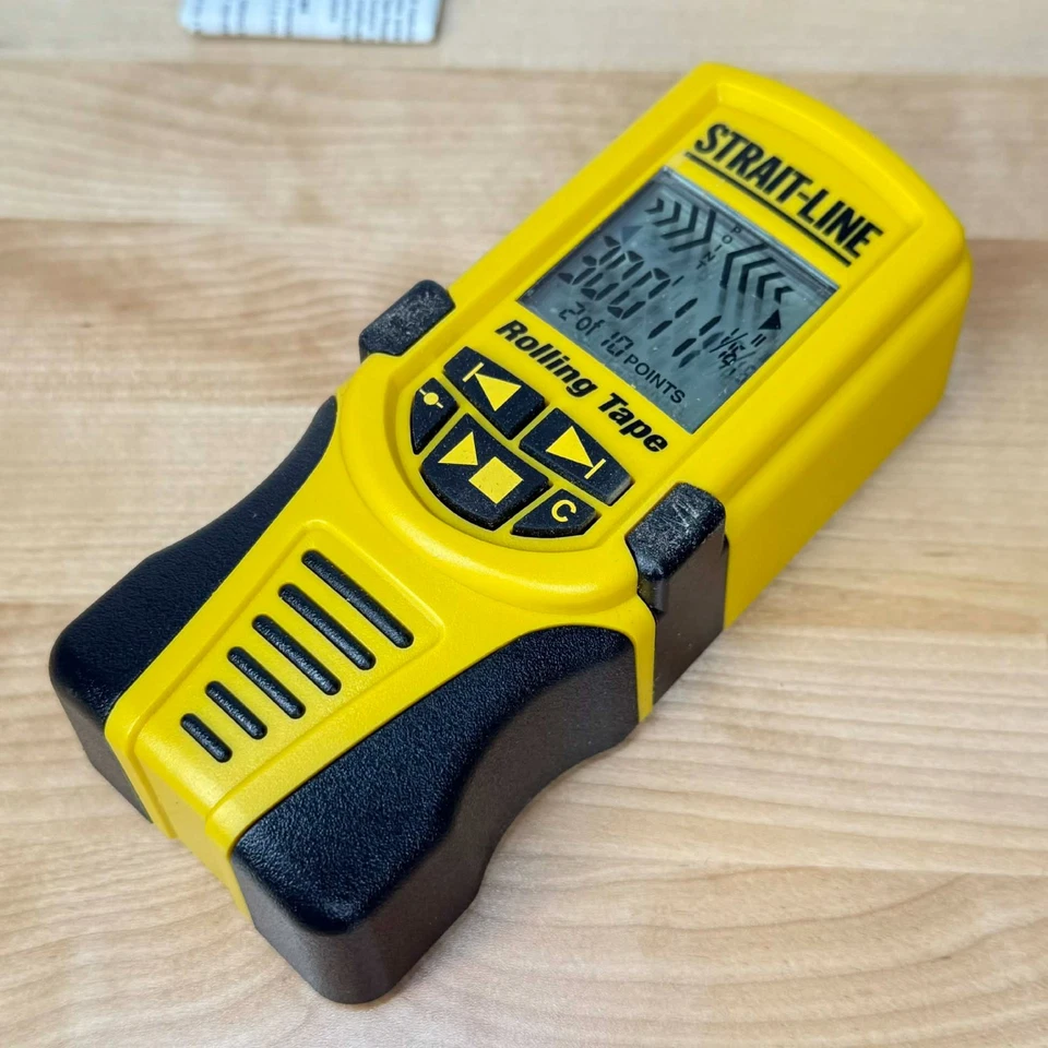 Strait-Line Rolling Tape Measure 300ft Digital Display For Home Projects - Image 3 of 4