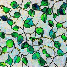 SOMWISE Rainbow Window Privacy Film,Heat 17.5 78.5, Ivy Jade 