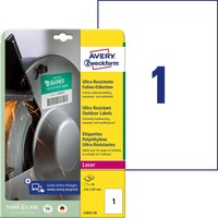 Avery Zweckform Resistente Folienetiketten L7917-10 Weiß 210,0 X 297,0 Mm,...