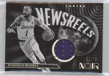 2022-23 Panini Noir Newsreels Jerseys 31/75 D'Angelo Russell #NJ-DAR 13y5