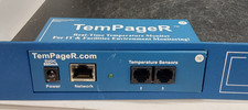 AVTECH TEMPAGER 3E REAL TIME TEMPERATURE MONITOR With Rack Mount And 2 Sensors