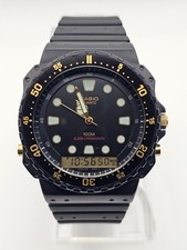 時計 CASIO AQ-500 Vintage Casio Aq-500 Module 305 Men Analog Digital Chrono Watch