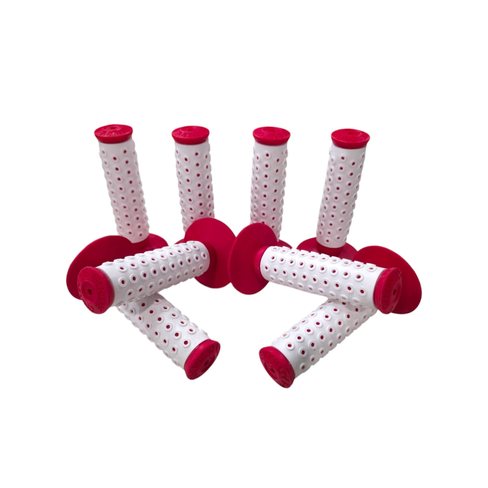 Oakley B1B Grips Lot of 4 Pairs 8 Grips White and Red