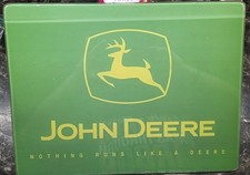 John Deere Non-Slip Rectangular Tempered Glass Cutting Board 16 x 12 inches USED