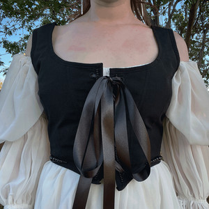 Hand-Made One of a Kind Historical-Inspired Lace Up Corset Renaissance Mideval