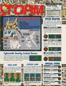 VTG 1991 Metal Storm Original NES Print Ad - 12 Total Hint Pages 20x26cm NIN 22