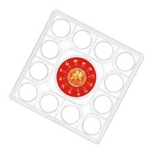 12 Coins Storage Box 27MM Commemorative Display Holder Collection Case Box t