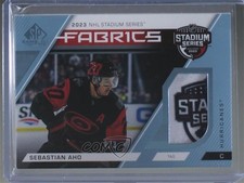 2023 SP Game Used Stadium Series Fabrics Tag /3 Sebastian Aho #STS-1 Patch 1m2e