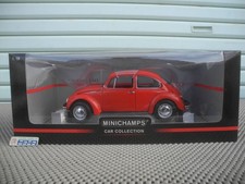 and Minichamps 150057100 VW 1200 1983 Red Beetle