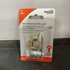 National Hardware N185-280 Chrome Door/Drawer Keyed Alike Utility Lock 1/2 in.