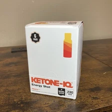 Ketone-IQ High Performance Energy Peach Shots 6 Pack 2 fl oz 59 ml Each Caffeine