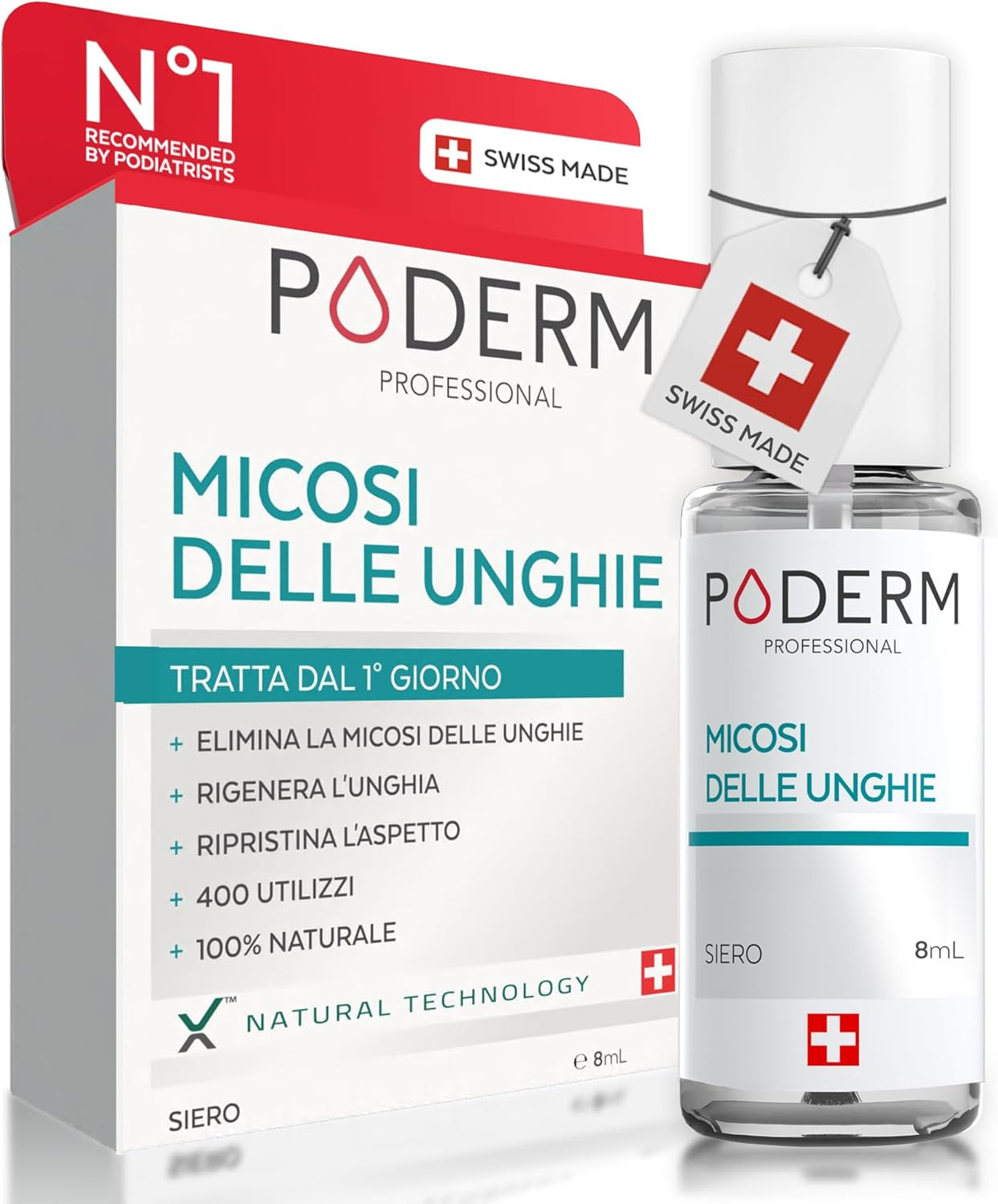 Trattamento Micosi Unghie Professionale 2 in 1 - Formula Erbe Svizzera