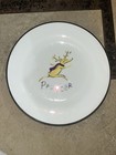 Pottery Barn Reindeer Dessert Plates 8.5x8.5 Set of 6 Christmas Holiday Decor